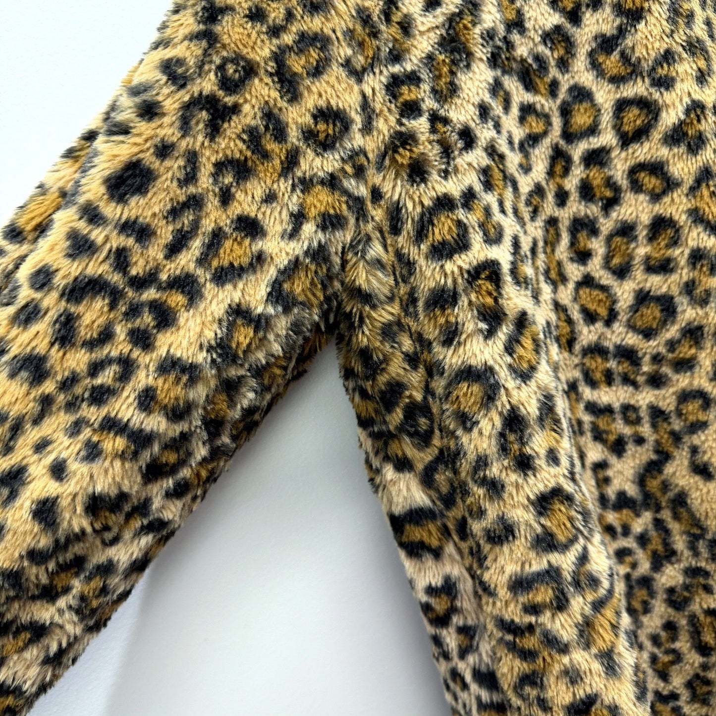 Dotti Womens Faux Fur Leopard Print Coat in Multi Color & - Size 12