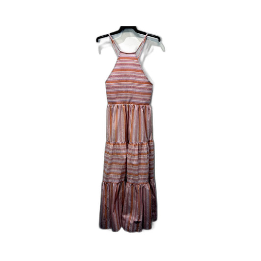 Petal + Pup Womens Spaghetti Cross Strapped Maxi Dress Multi Color Size 16