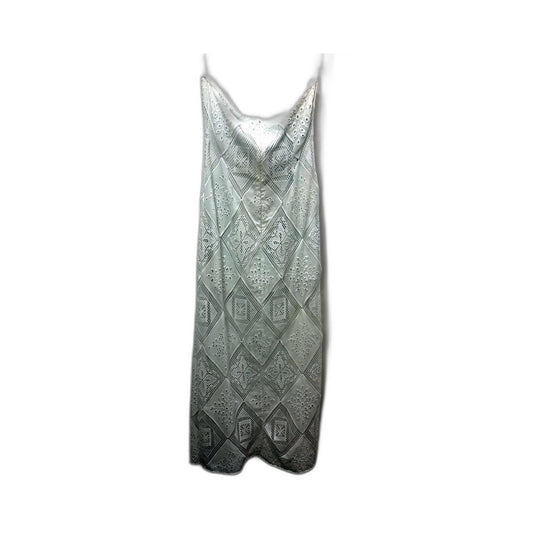 ASOS Design Womens Strapless Lace Midi Dress in White - Size 12
