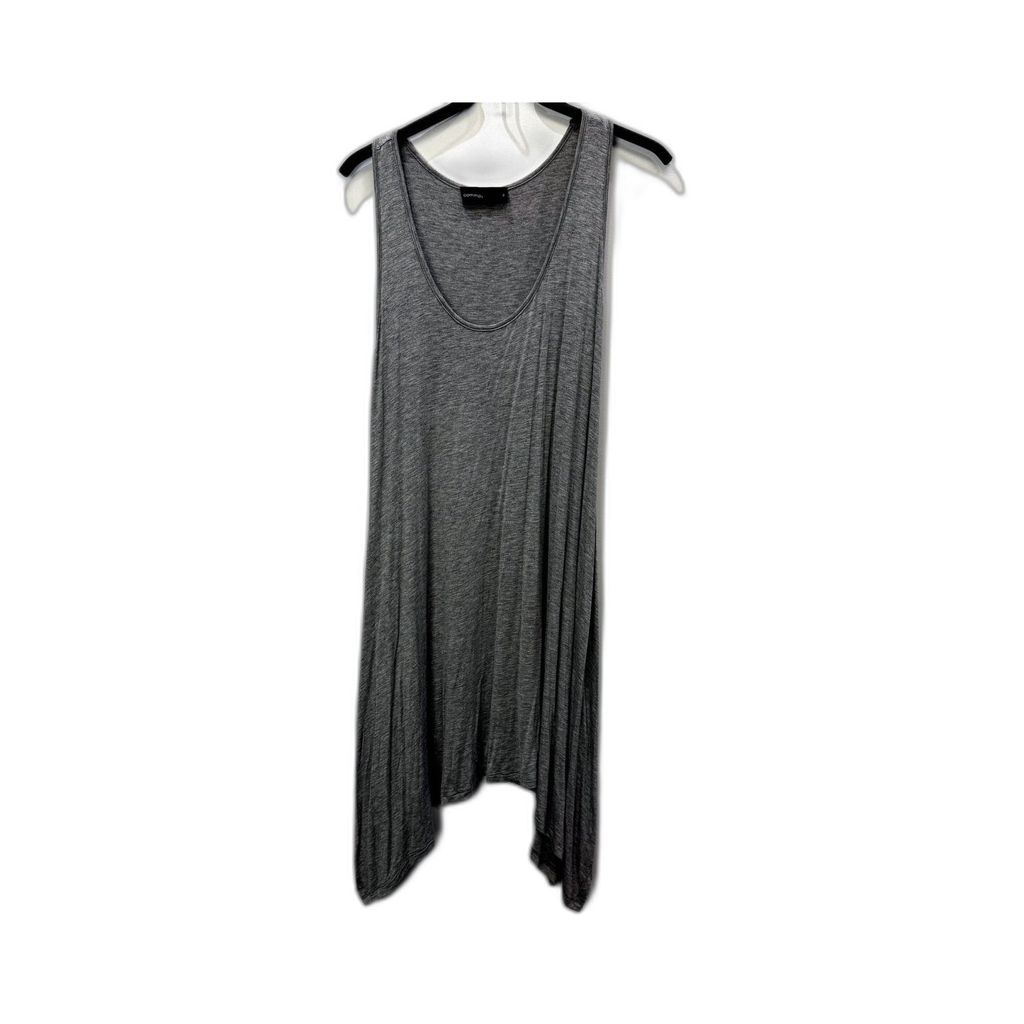 Comma Womens Asymmetrical Pullover Dress Sleeveless Gray Size 3