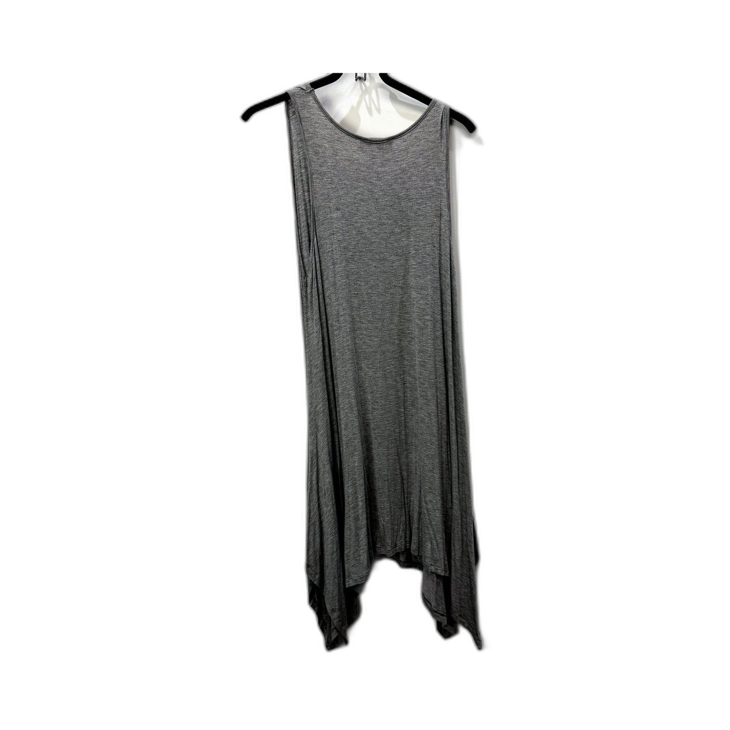Comma Womens Asymmetrical Pullover Dress Sleeveless Gray Size 3