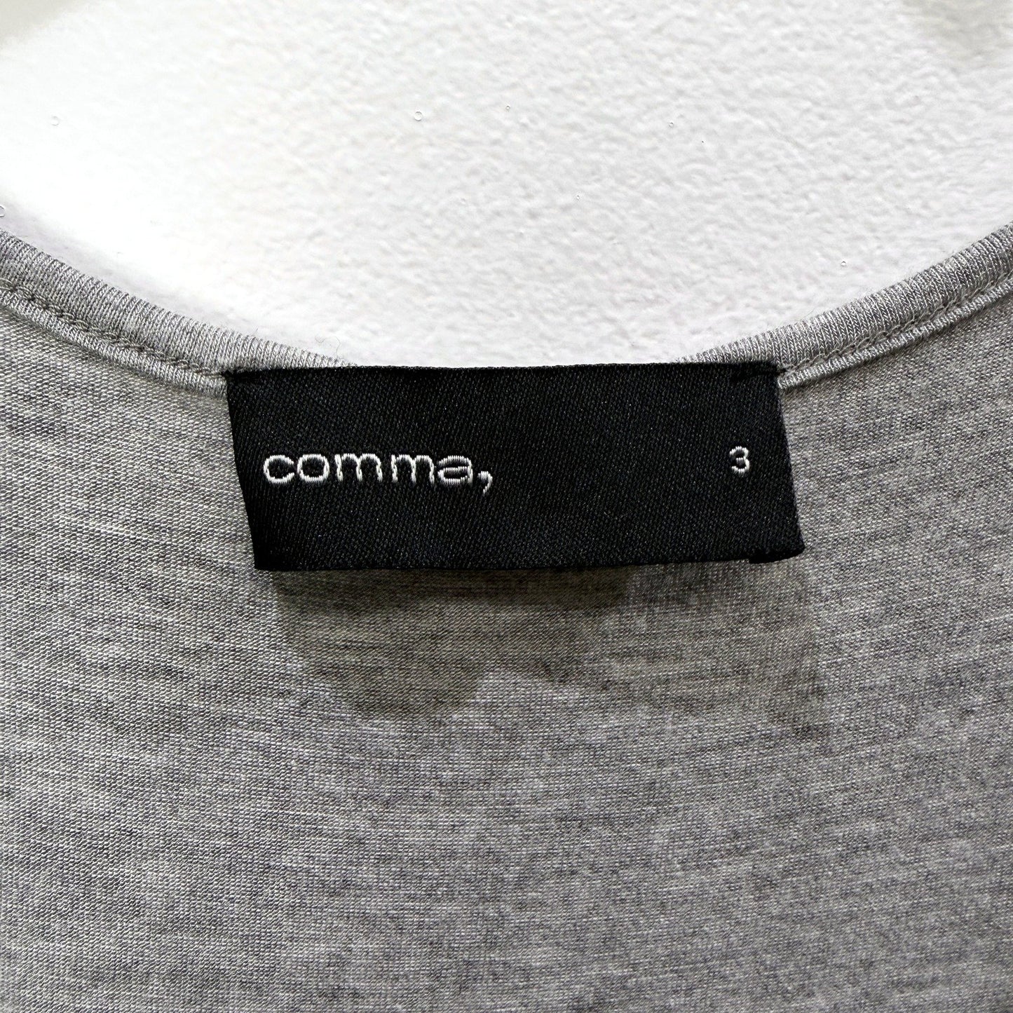 Comma Womens Asymmetrical Pullover Dress Sleeveless Gray Size 3