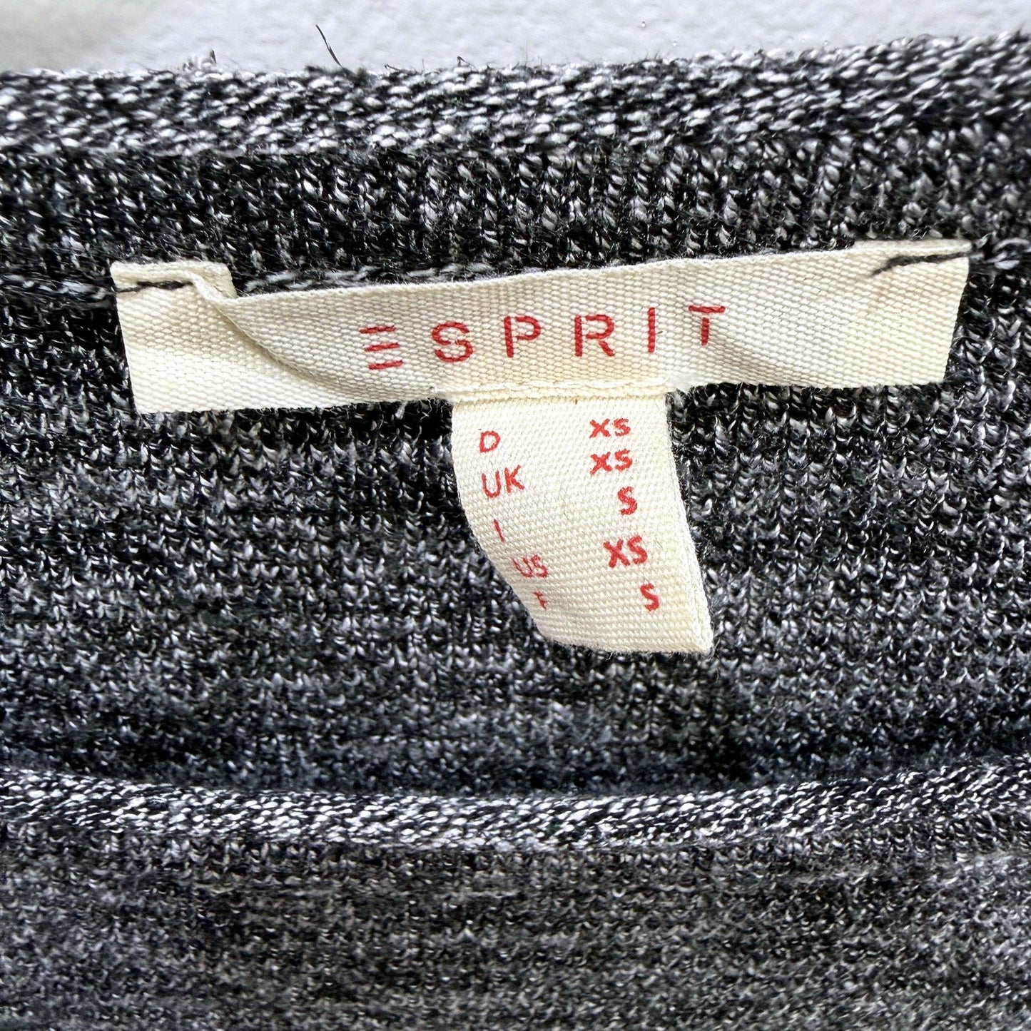 Esprit Womens Gray Knit Pullover Sweater Dress for XS Size