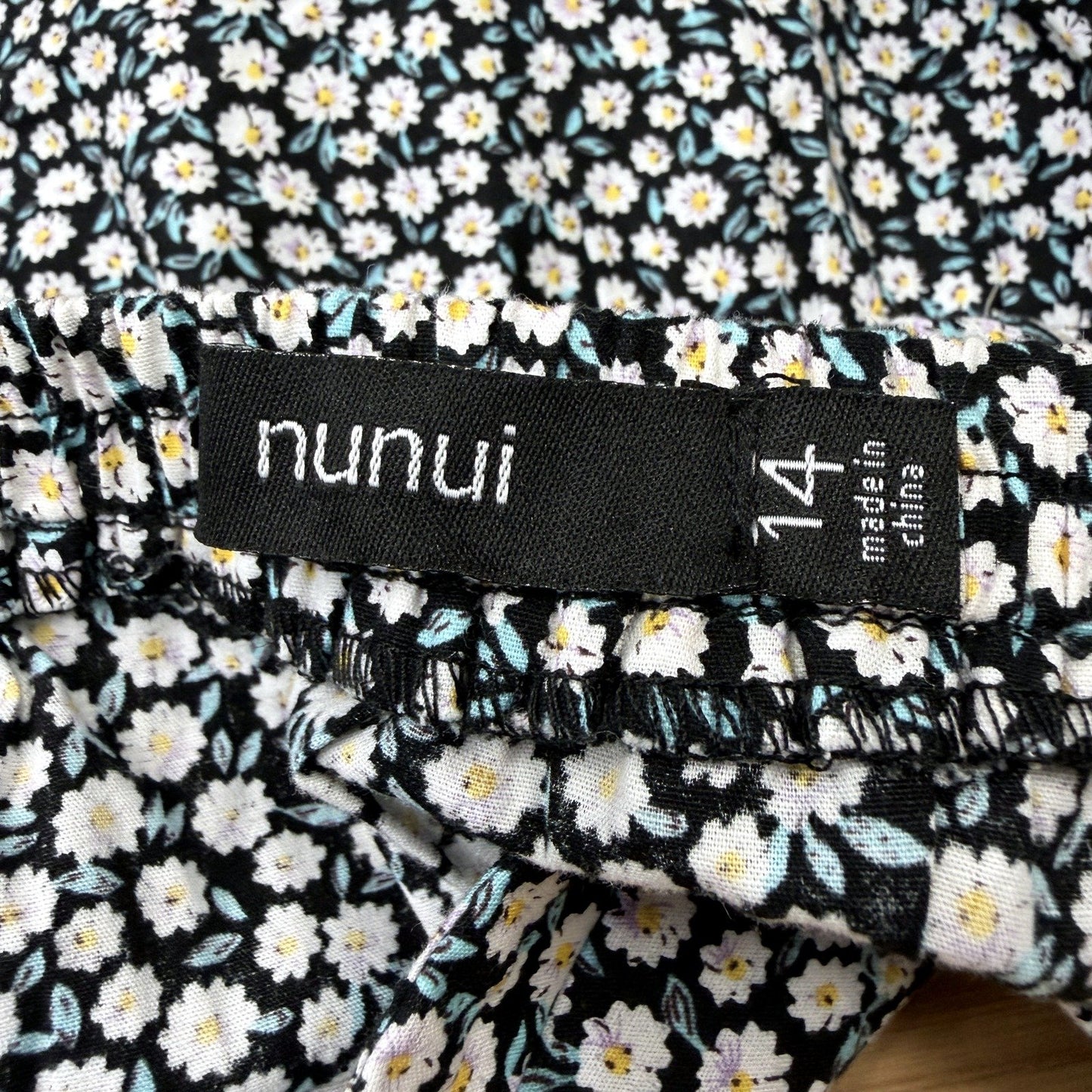Nunui Womens Floral Mini Skirt Elastic Waist Casual Summer Cotton Multi Color
