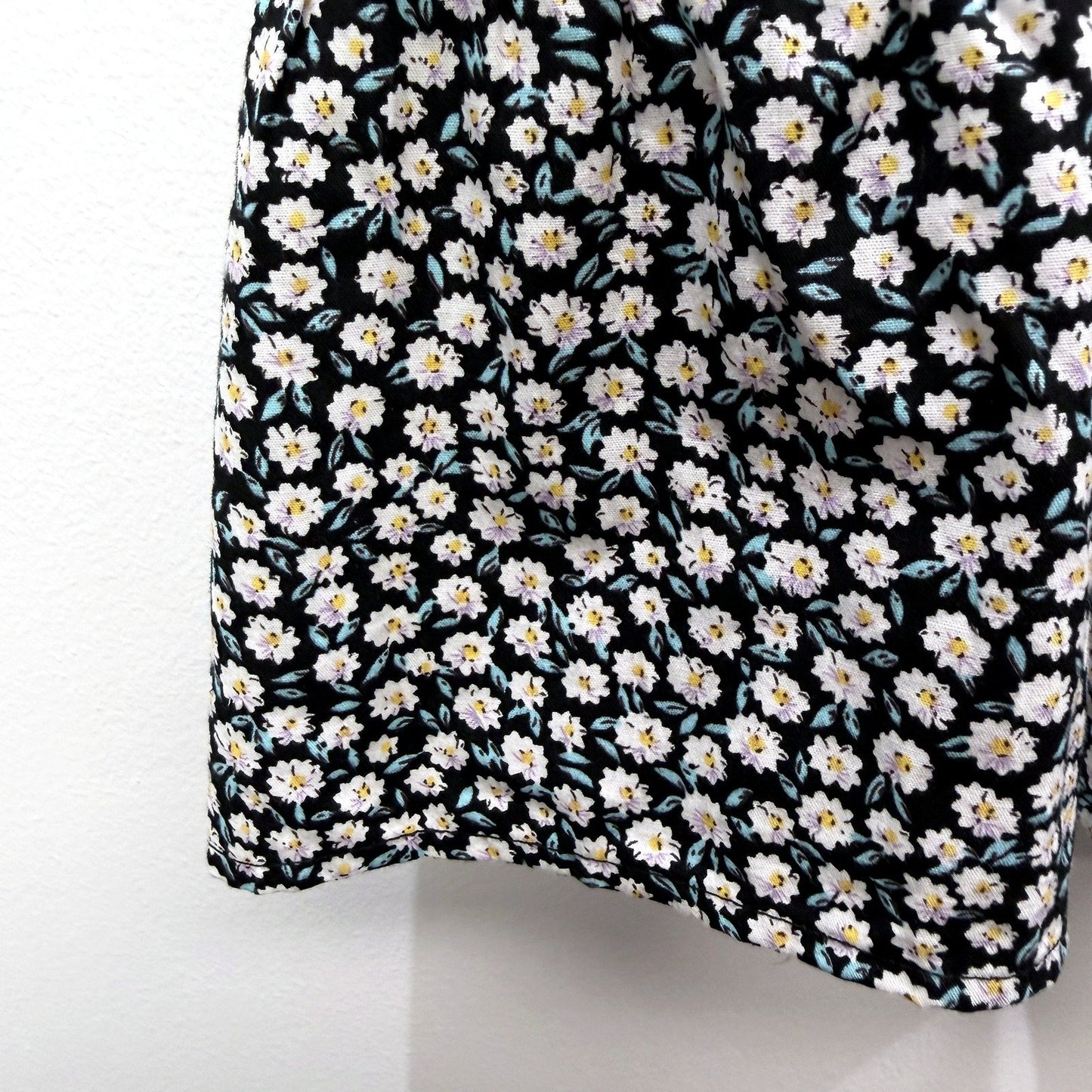 Nunui Womens Floral Mini Skirt Elastic Waist Casual Summer Cotton Multi Color