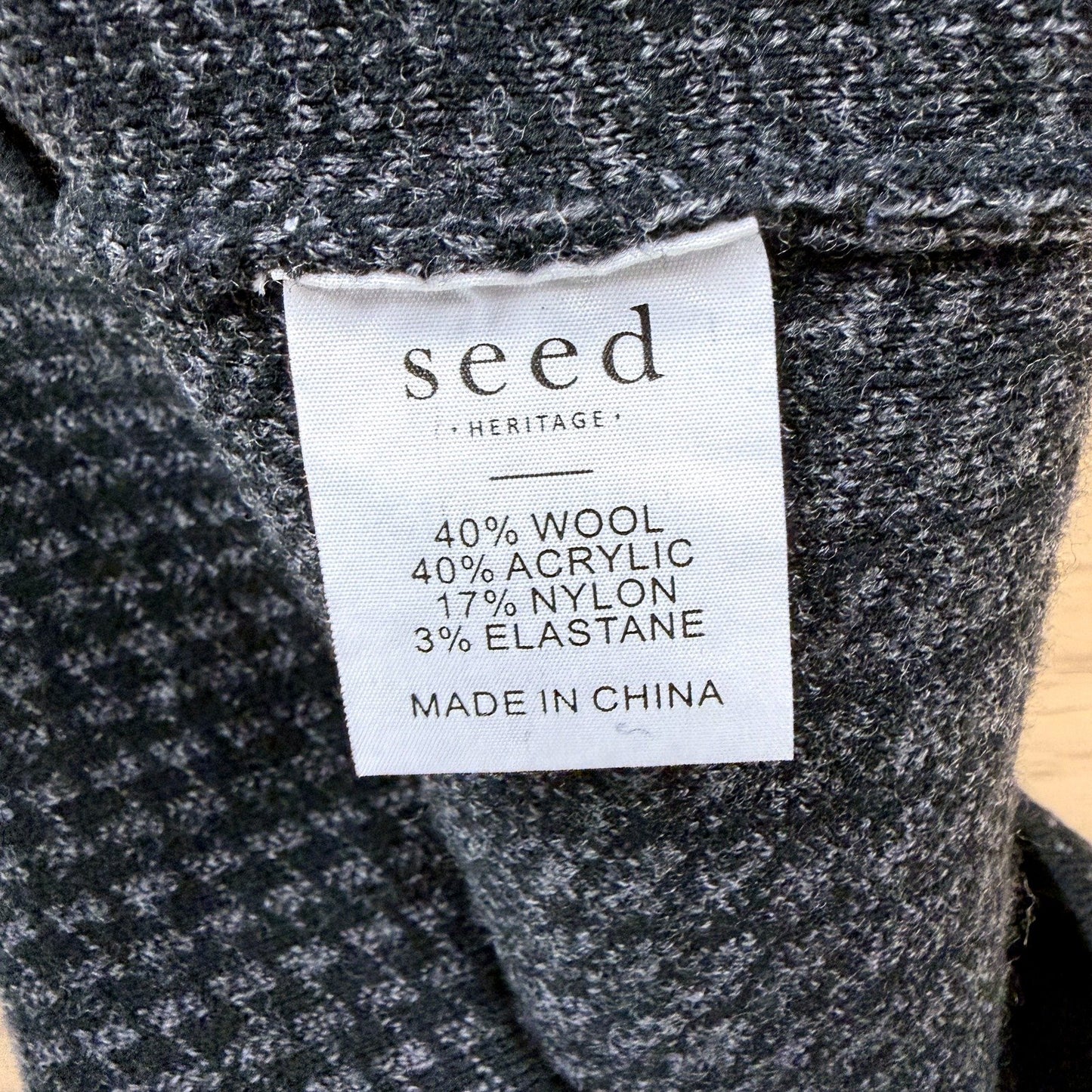 Seed Heritage Womens Straight Mini Skirt in Black - Lightweight Acrylic XS