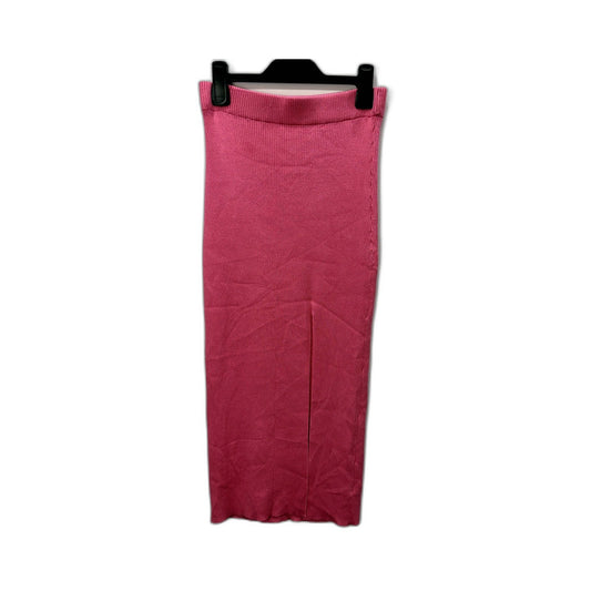 Glassons Womens Pencil Midi Slit Skirt in Pink, Size S
