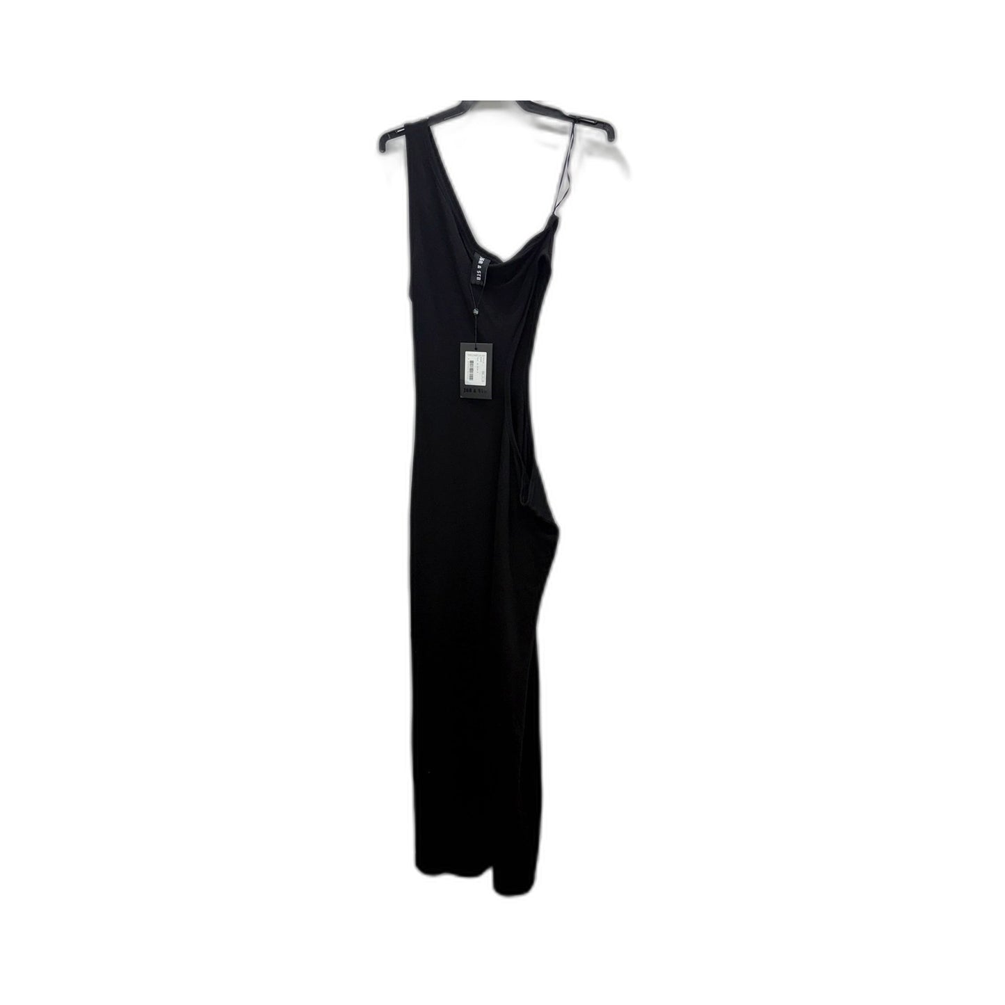 JGR & STN Womens Bare Shoulder Midi Dress in Black, Sleeveless Size 12 NEW