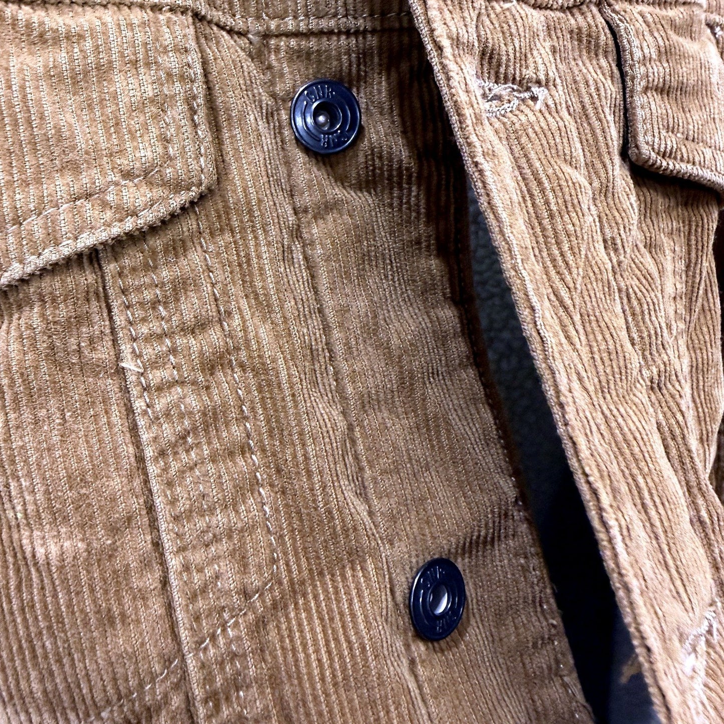 Connor Mens Brown Corduroy Sherpa Lined Jacket Size L