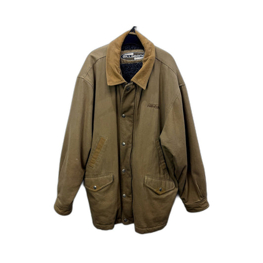 Billabong Mens Corduroy Canvas Jacket for Casual Outdoor Work in Tan, Size XL