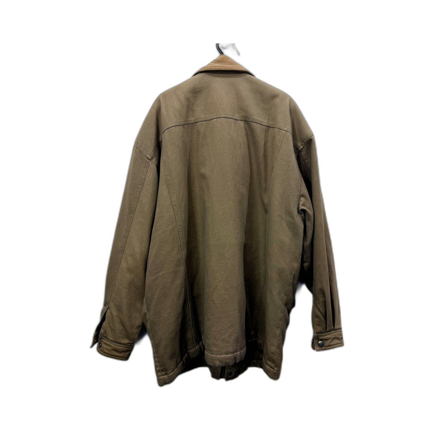 Billabong Mens Corduroy Canvas Jacket for Casual Outdoor Work in Tan, Size XL