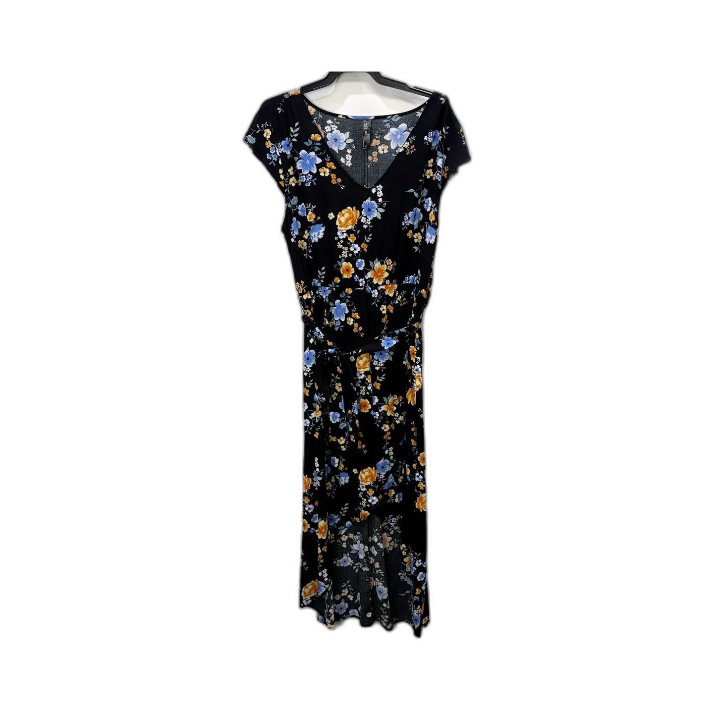 Ed.it.ed Womens Floral Print Wrap Dress Casual Lightweight Viscose Multi Color