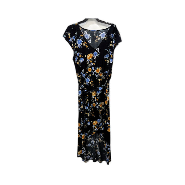 Ed.it.ed Womens Floral Print Wrap Dress Casual Lightweight Viscose Multi Color