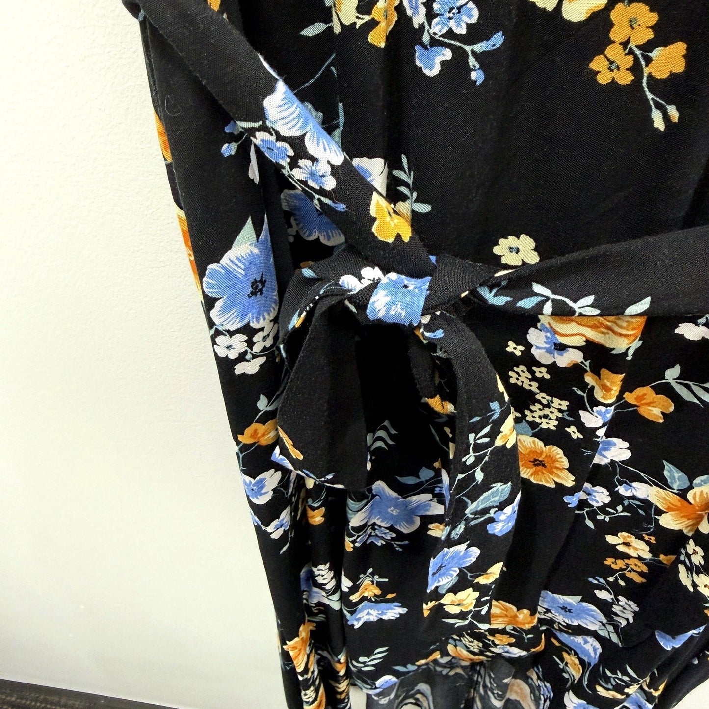 Ed.it.ed Womens Floral Print Wrap Dress Casual Lightweight Viscose Multi Color