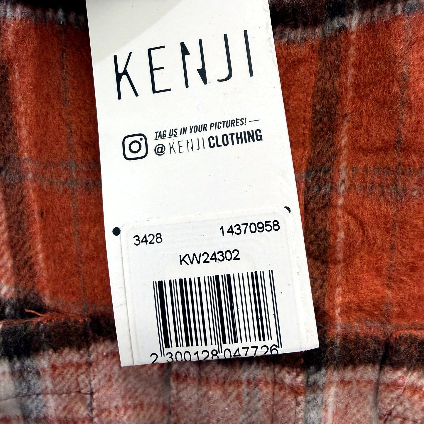Kenji Mens Plaid Flannel Shirt Button Down Casual Multi Color Size M NEW