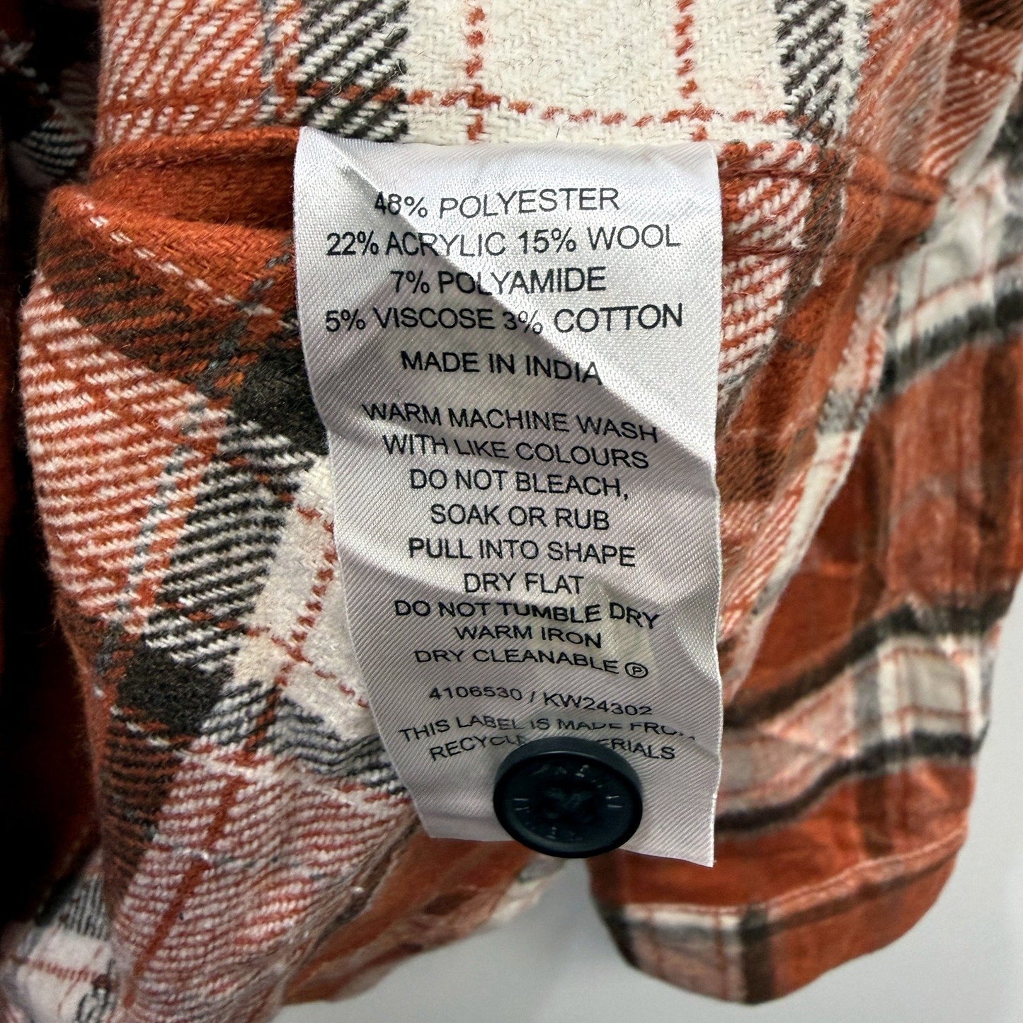 Kenji Mens Plaid Flannel Shirt Button Down Casual Multi Color Size M NEW