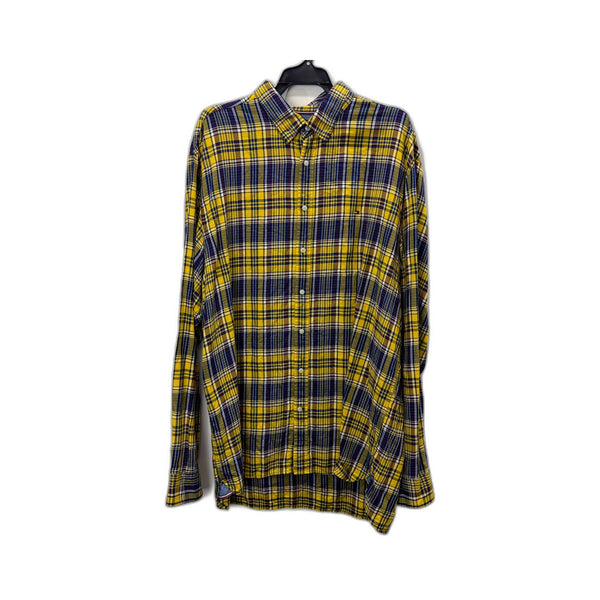 Tommy Hilfiger Mens Plaid Button-Down Shirt Cotton Casual Multicolor Size XXL