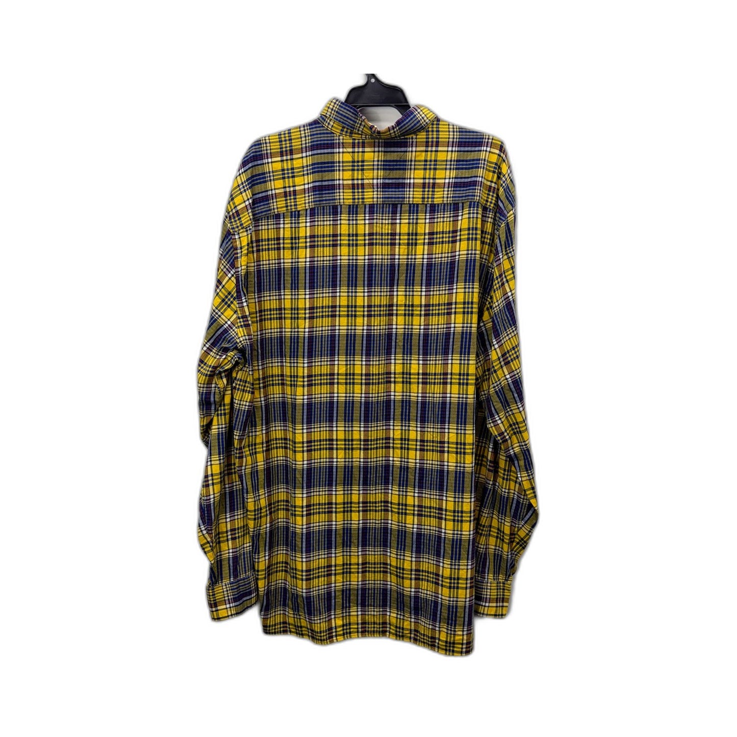 Tommy Hilfiger Mens Plaid Button-Down Shirt Cotton Casual Multicolor Size XXL