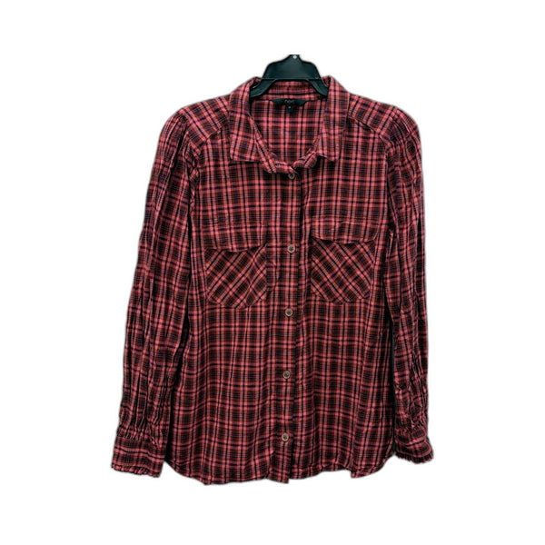 Next Womens Plaid Button-Up Shirt in Multi Color and - Size 20