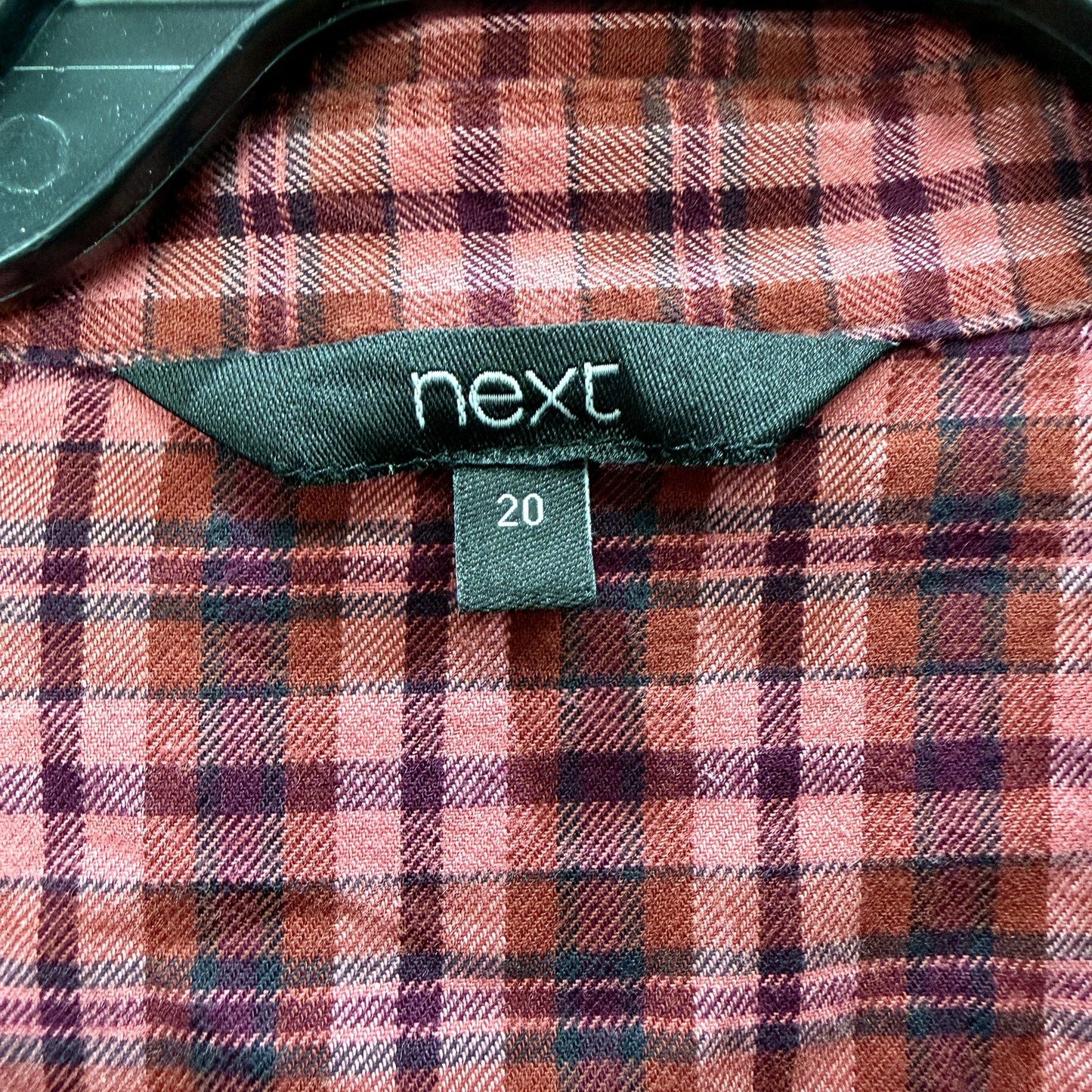 Next Womens Plaid Button-Up Shirt in Multi Color and - Size 20