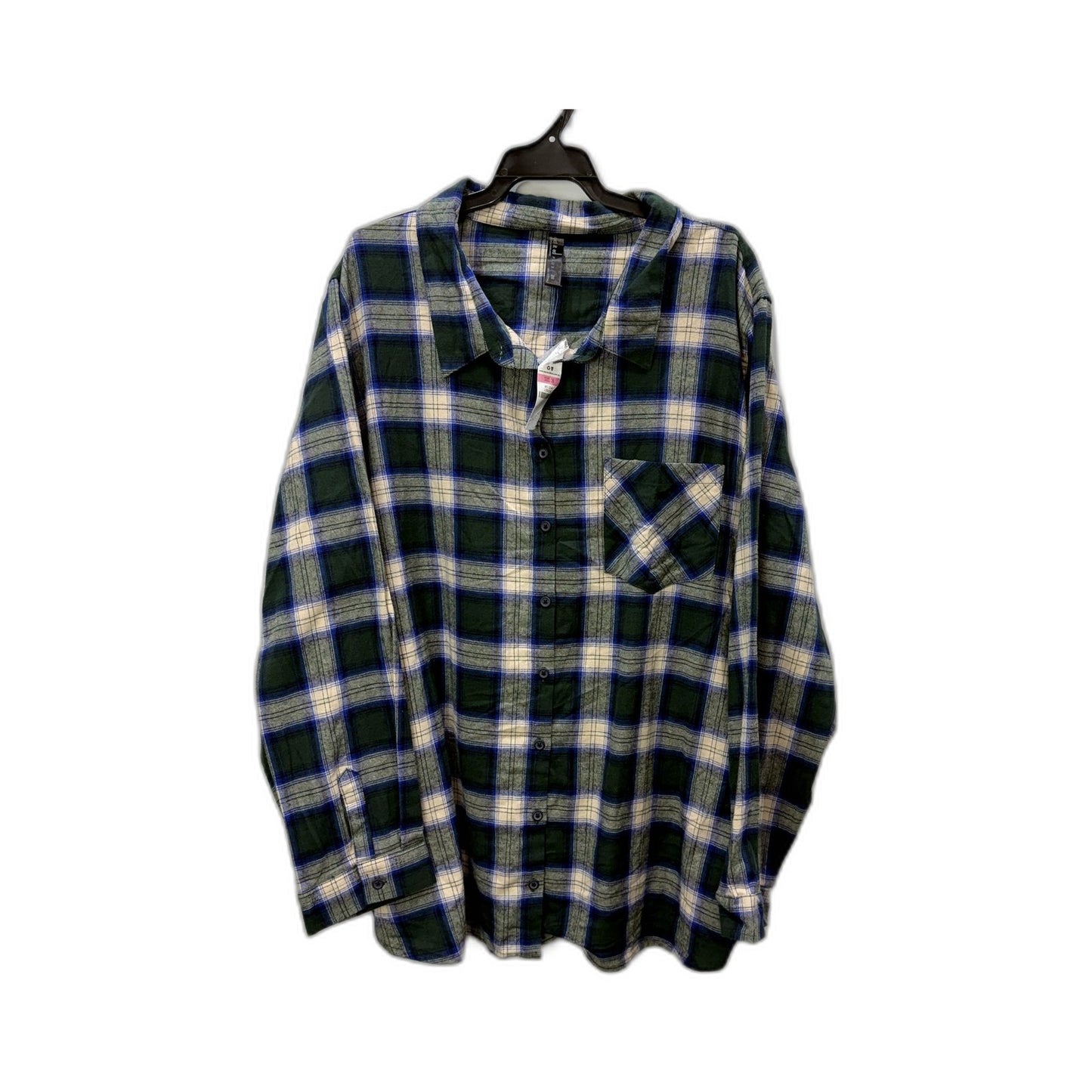 Ed.it.ed Womens Plaid Flannel Shirt Soft Cotton Button Down Long Sleeve NEW