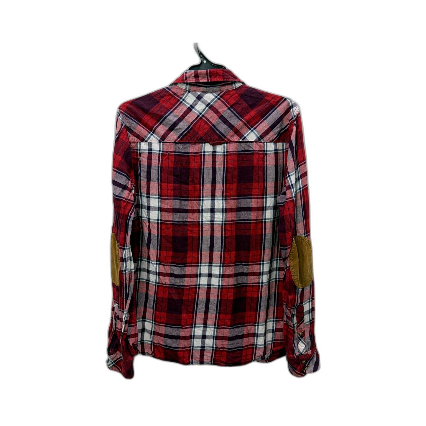 Little Eleven Paris Womens Plaid Button-Down Shirt Multi Color Size 14 NEW