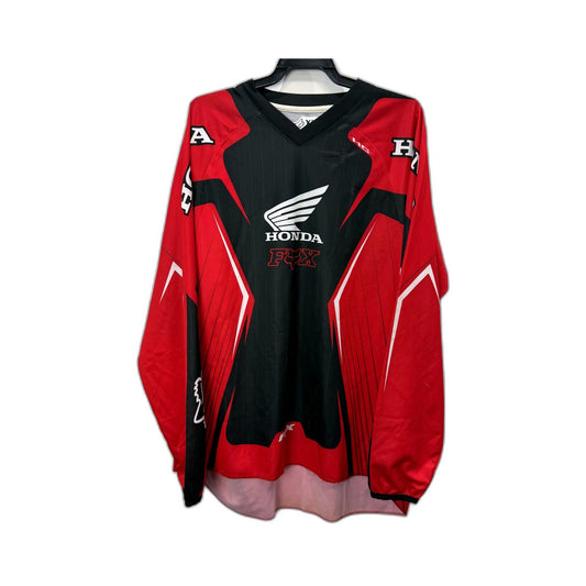Fox Mens 360 Divizion Motocross Jersey in Black and Red, Size XL