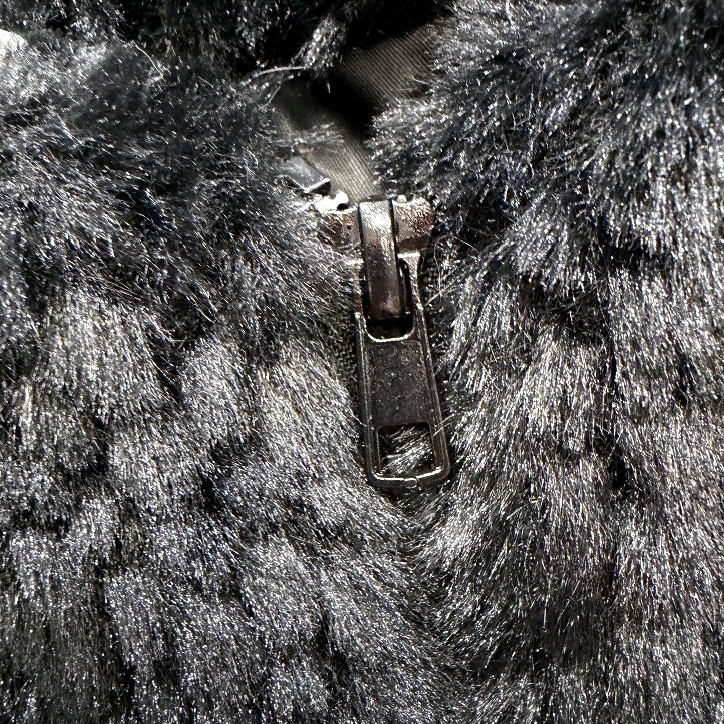 Leoni Womens Max Faux Fur Bomber Jacket in Black for Winter, XS Size NEW