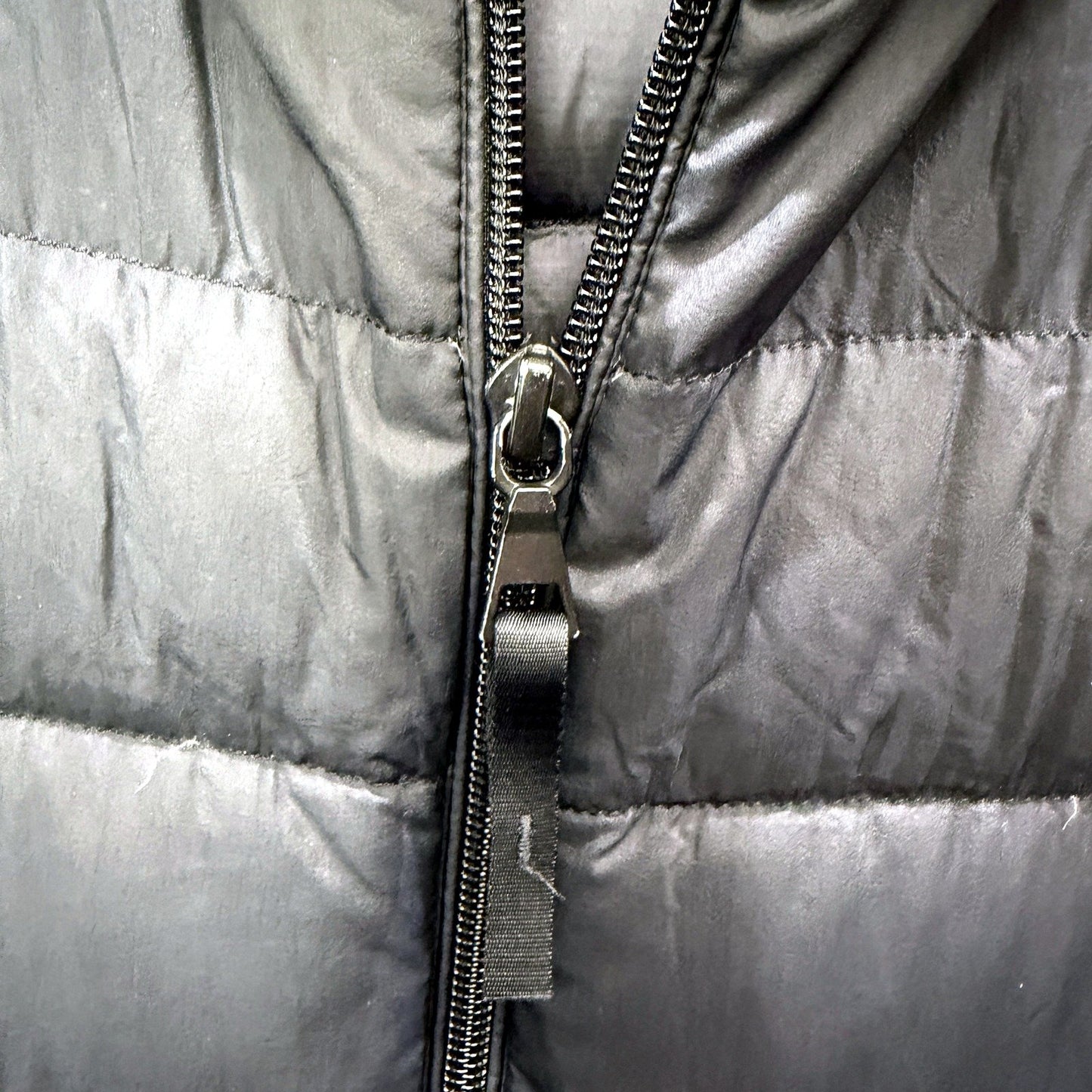 UNIQLO Womens Ultra Light Down Puffer Coat Black Lightweight Water Sz M
