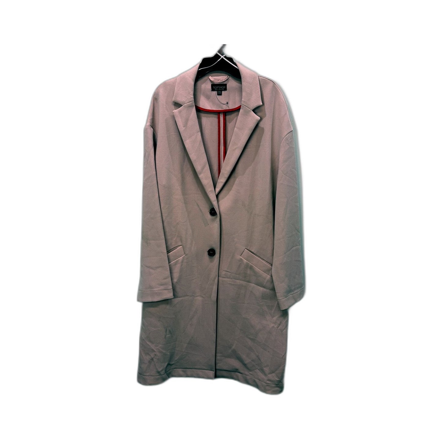 Topshop Womens Lightweight Casual Outerwear Coat in Pink Size 12 NEW