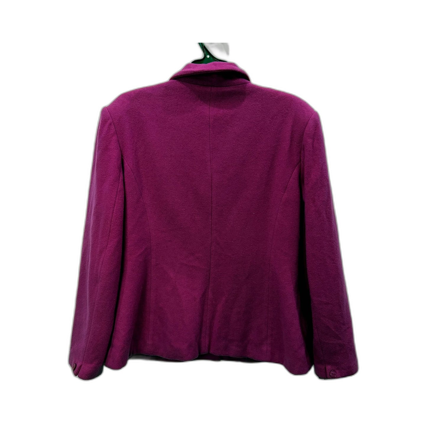 Stitches Womens Magenta Wool Blend Blazer - Size 14
