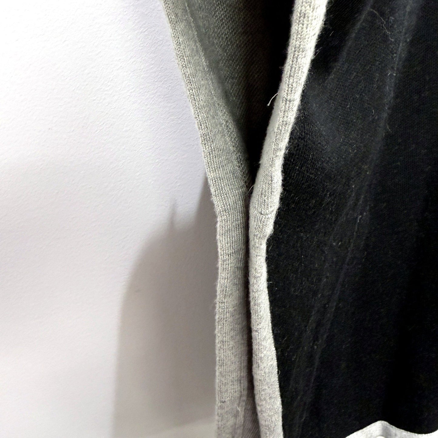 Sussan Womens Knit Wool Poncho with Zipper Accent Black and Gray Size XS/S