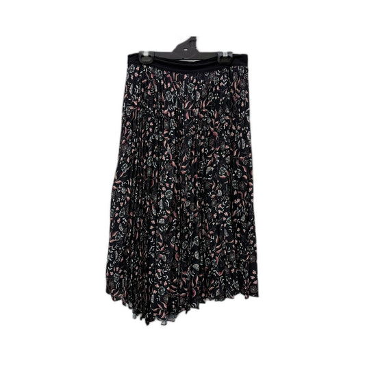 Portmans Womens Pleated Floral Midi Skirt in Multi Color & - Size 12