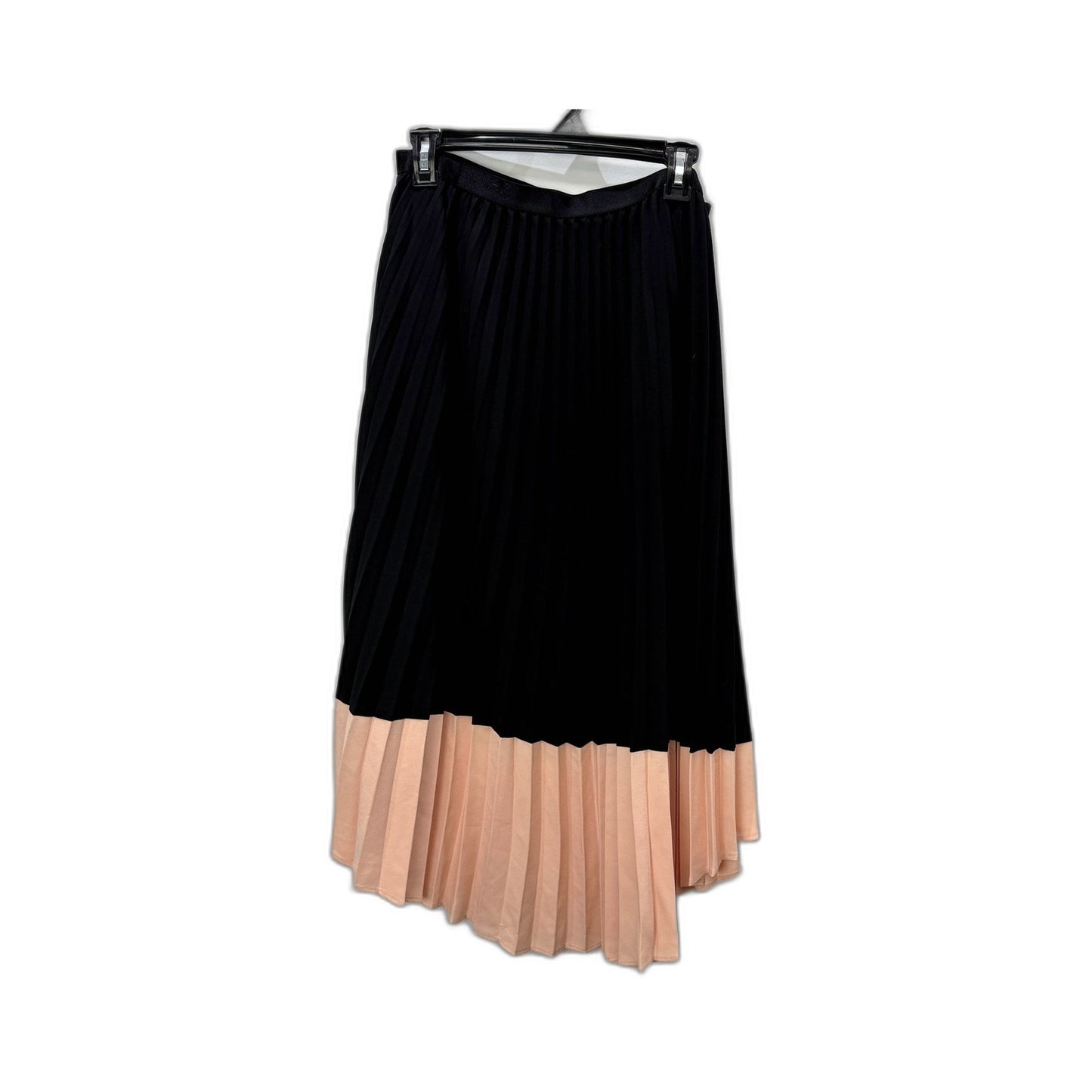 Preview Womens Pleated Midi Skirt in Black and Pink for Size 14