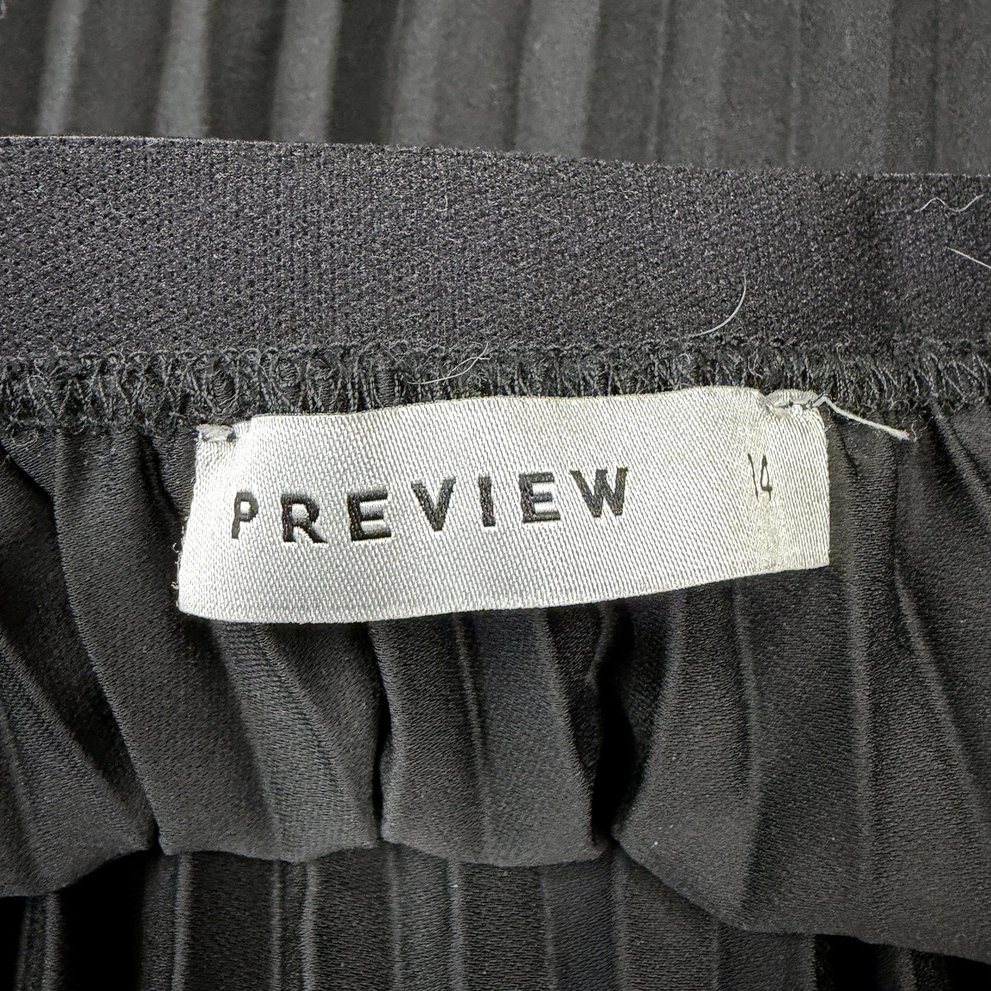 Preview Womens Pleated Midi Skirt in Black and Pink for Size 14