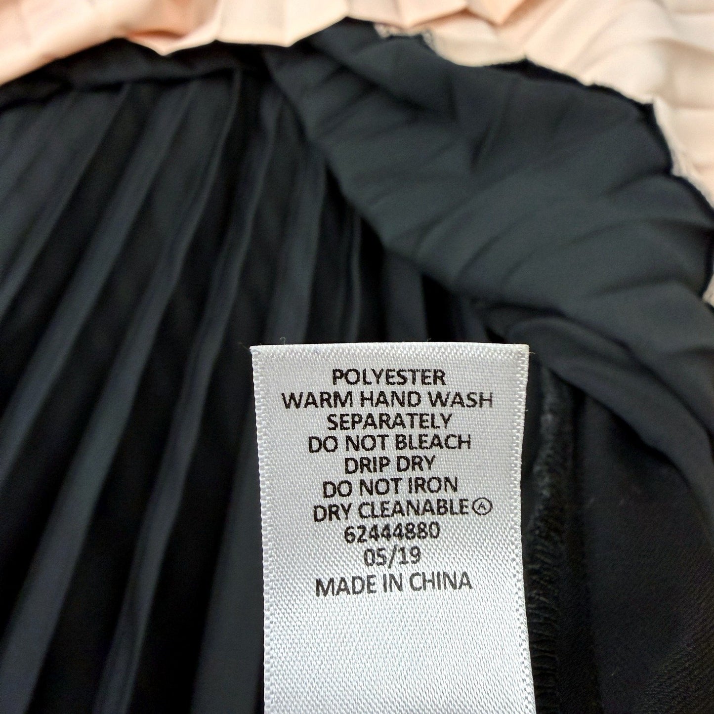 Preview Womens Pleated Midi Skirt in Black and Pink for Size 14