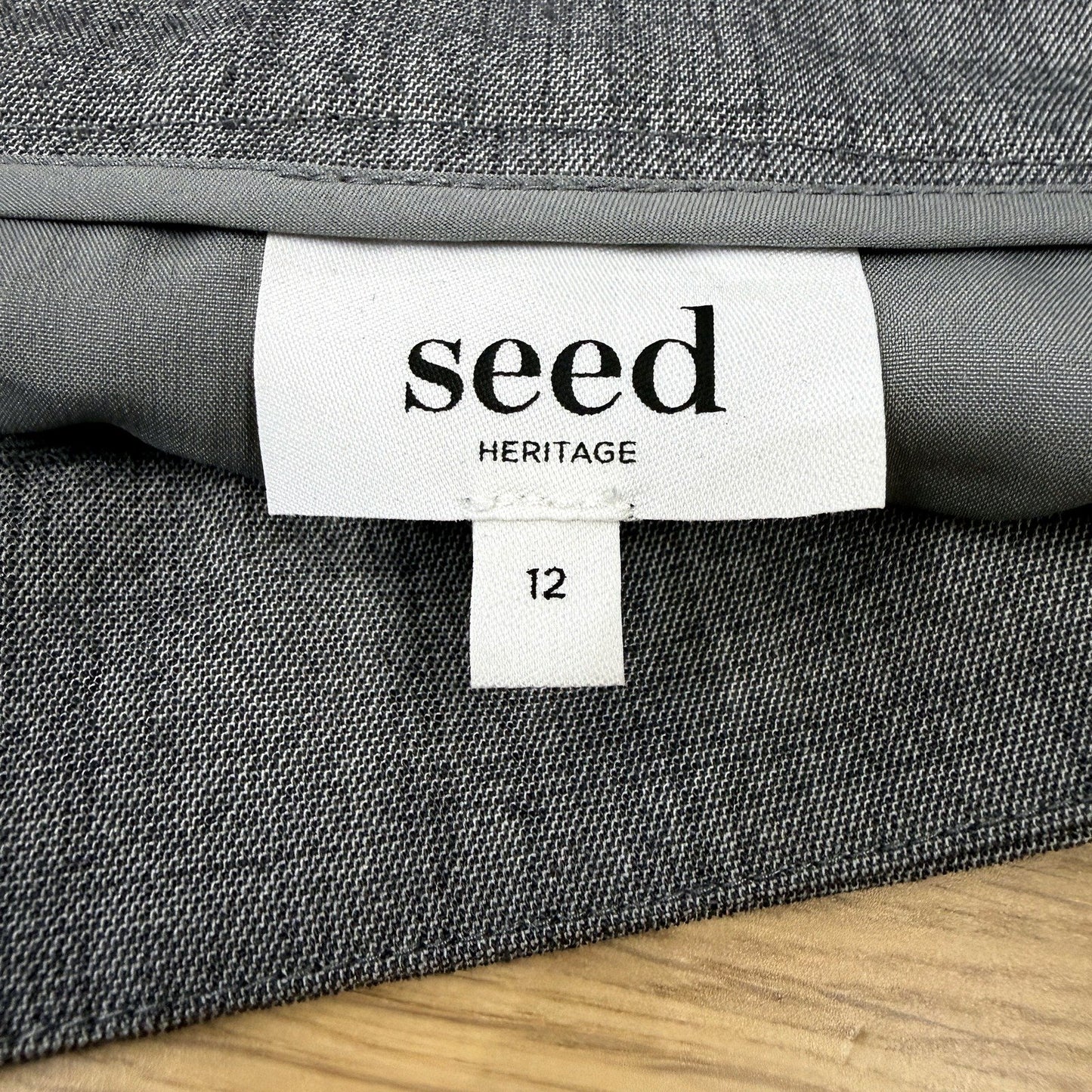 Seed Heritage Gray Pleated Mini Skirt Elegant Casual Everyday Wear Size 12