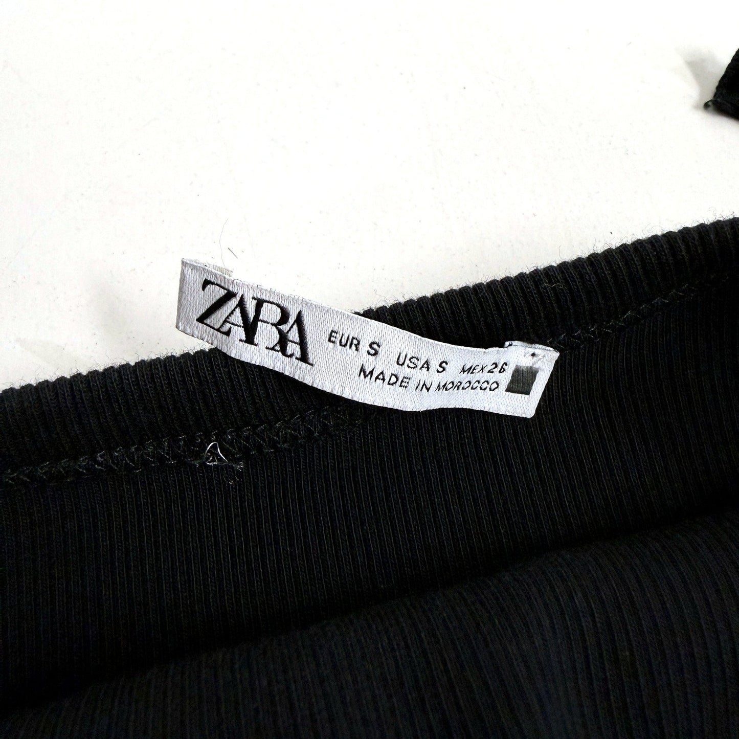 Zara Womens Neck Tied Black Casual Feminine Dress - Size S