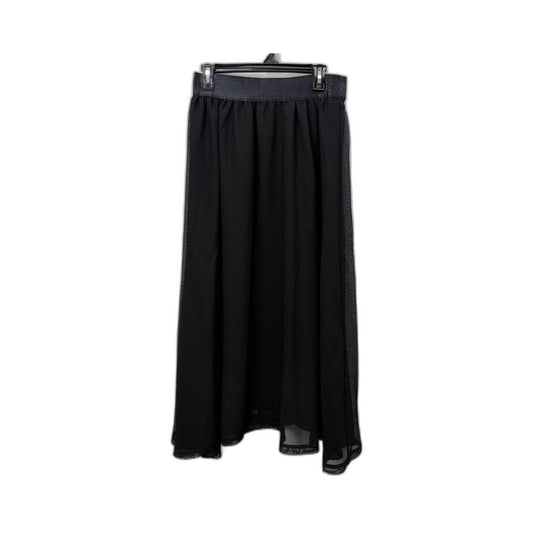 Country Road Womens Flowy A-Line Maxi Skirt Elastic Waist Black Size 10