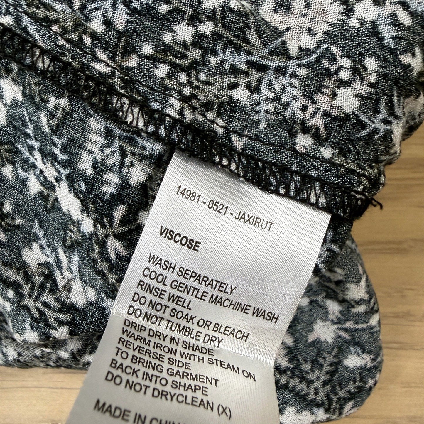 Sass Womens Ada Pant in Ditsy Floral Print with Stretchy Waist, Size 16 NEW