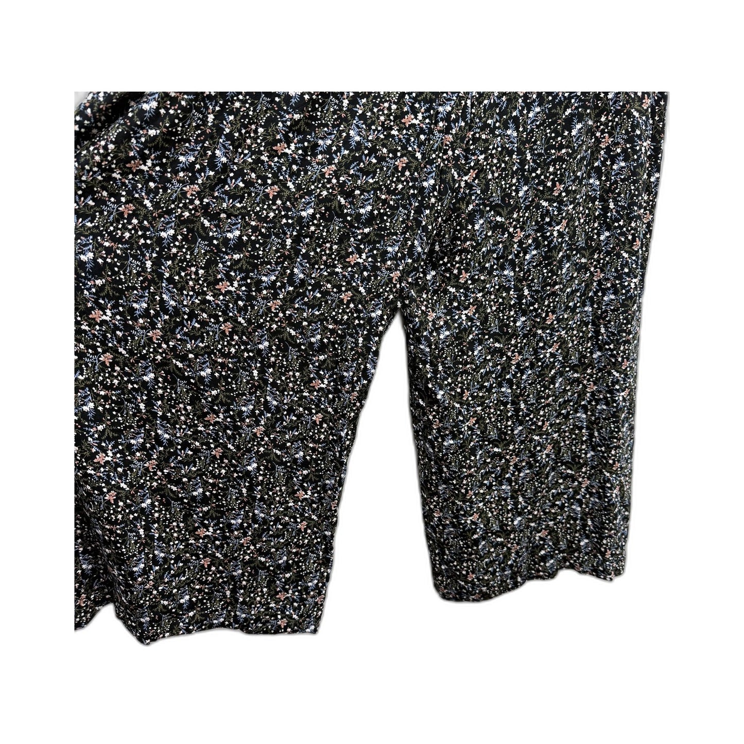 Sass Womens Ada Pant in Ditsy Floral Print with Stretchy Waist, Size 16 NEW