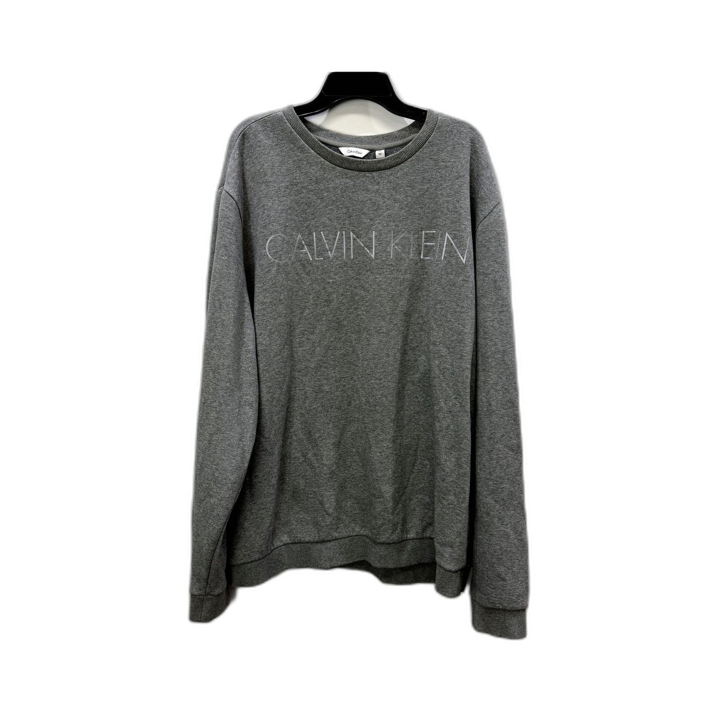 Calvin Klein Mens Gray Pullover Sweatshirt Size XL - Comfortable Casual Wear