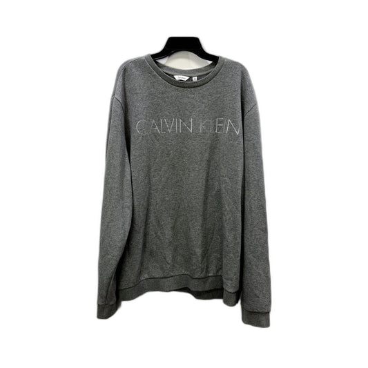 Calvin Klein Mens Gray Pullover Sweatshirt Size XL - Comfortable Casual Wear