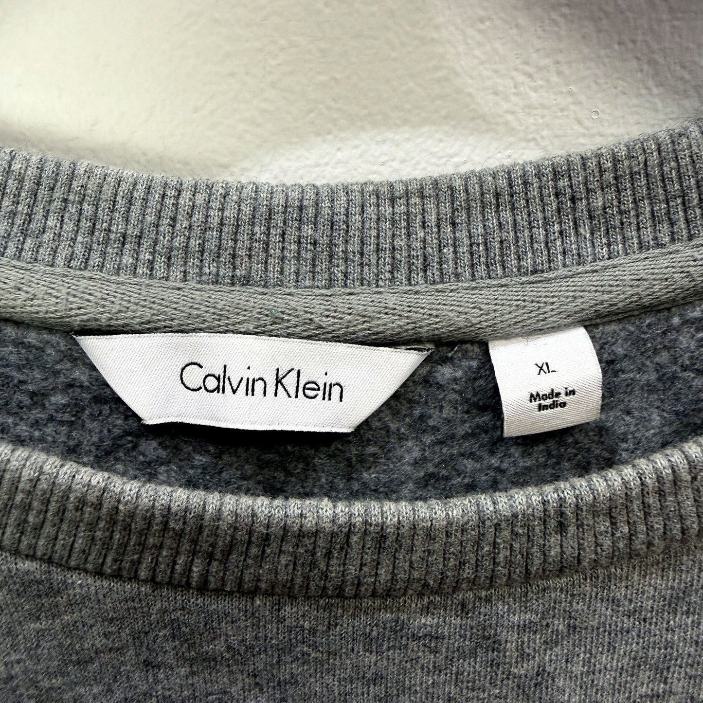 Calvin Klein Mens Gray Pullover Sweatshirt Size XL - Comfortable Casual Wear