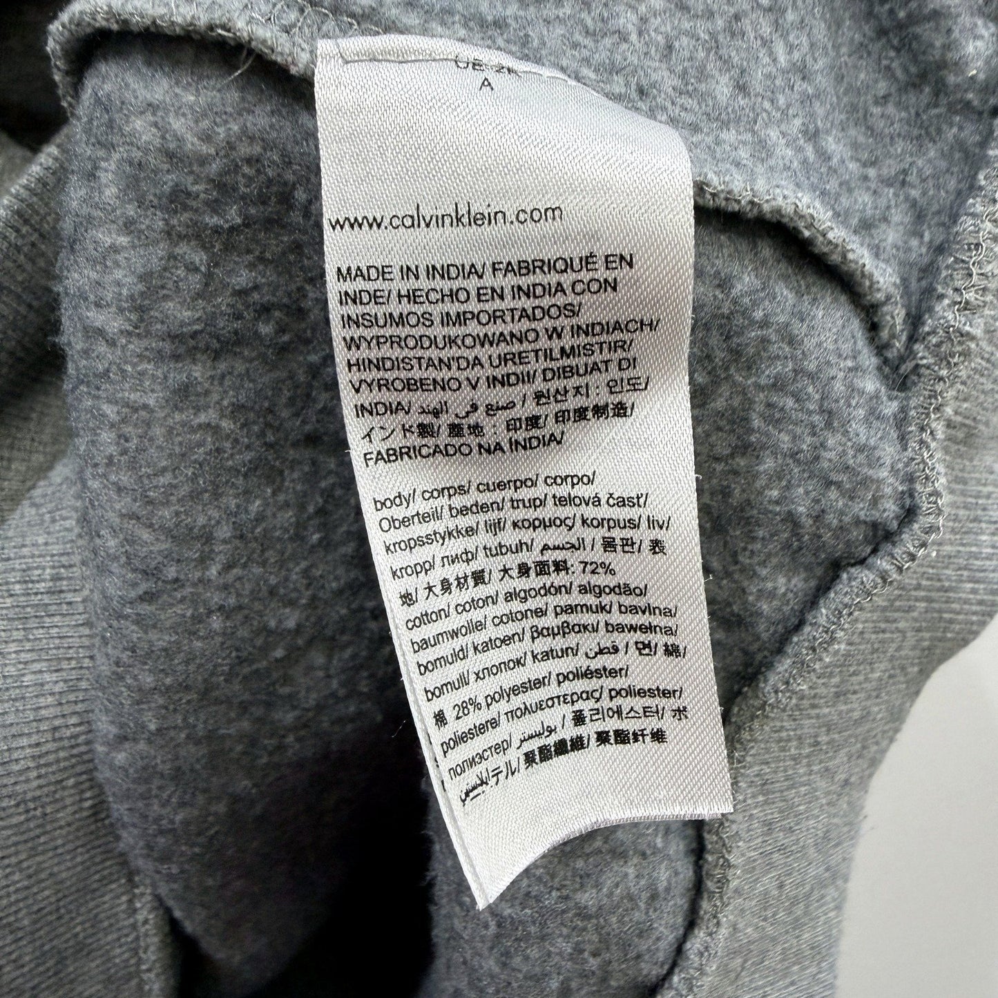 Calvin Klein Mens Gray Pullover Sweatshirt Size XL - Comfortable Casual Wear