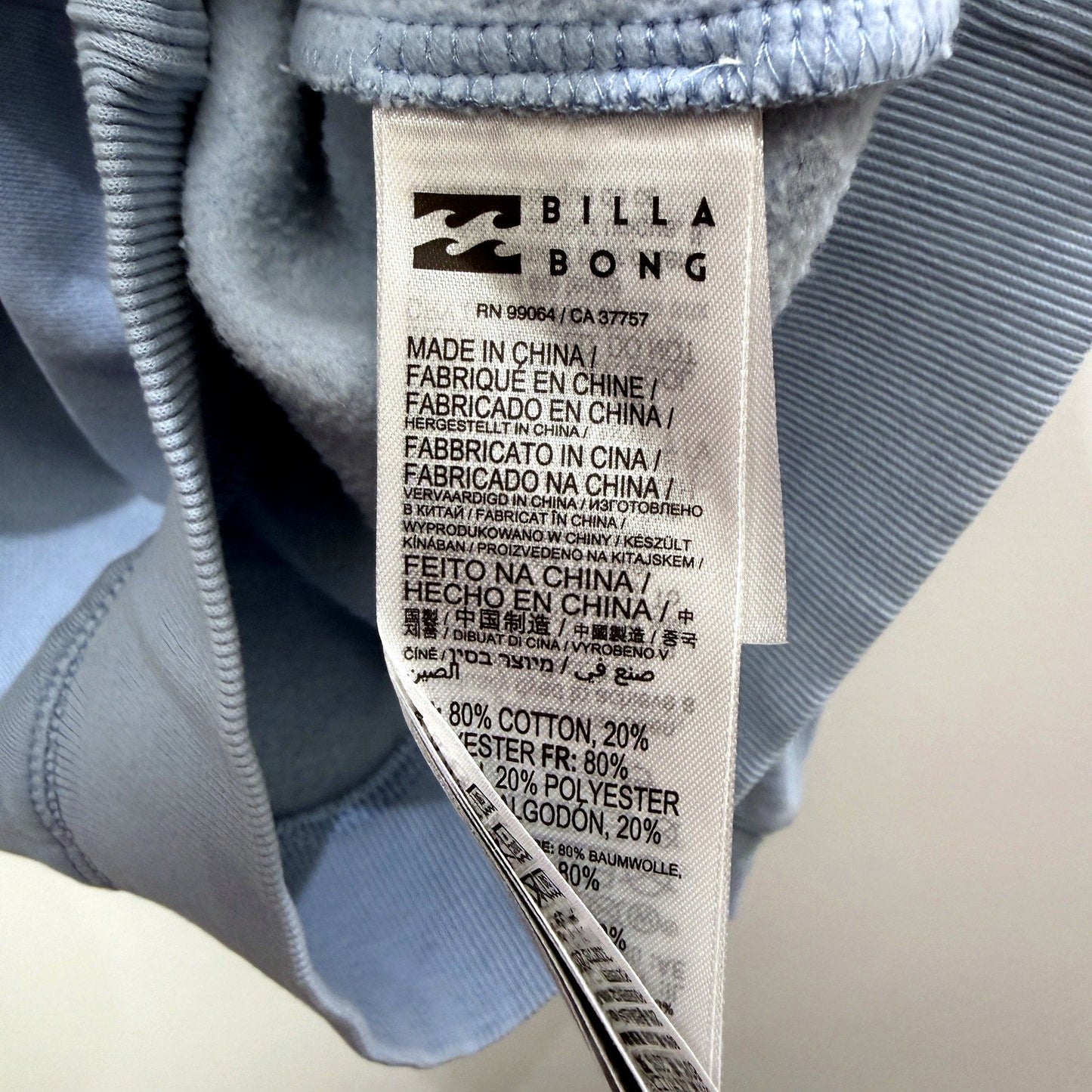 Billabong Womens Gray Pullover Sweatshirt - Casual & Comfortable XS NEW