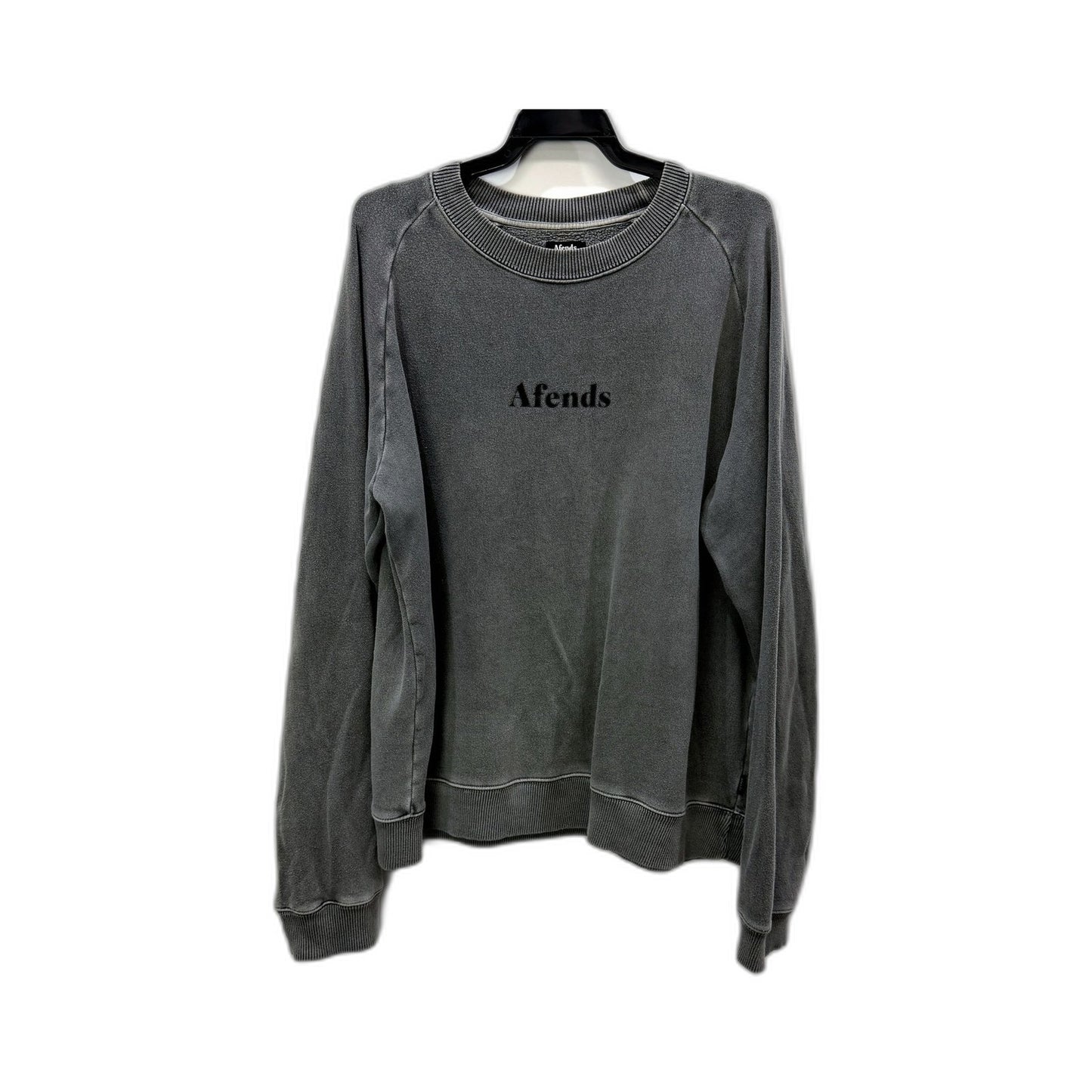 Afends Womens Gray Pullover Sweatshirt Casual Comfortable Cotton Size 12