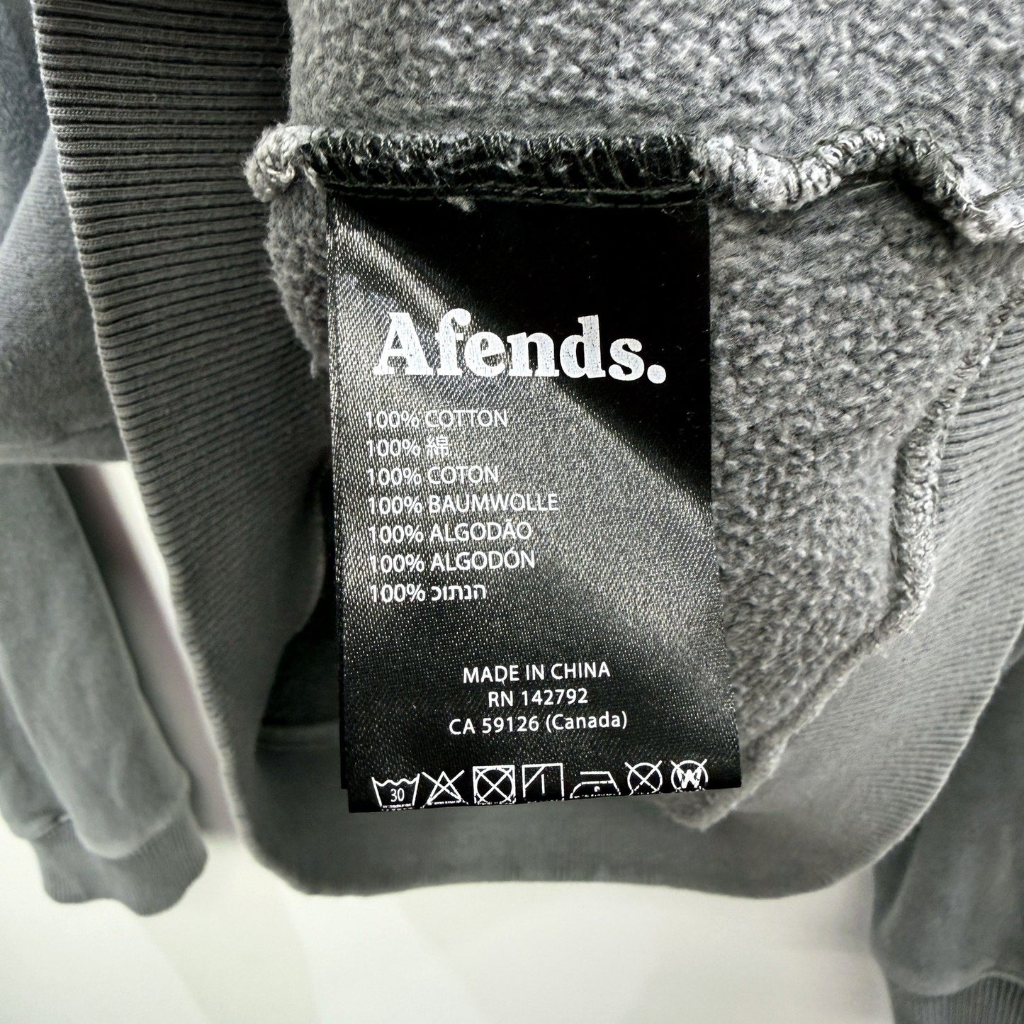 Afends Womens Gray Pullover Sweatshirt Casual Comfortable Cotton Size 12