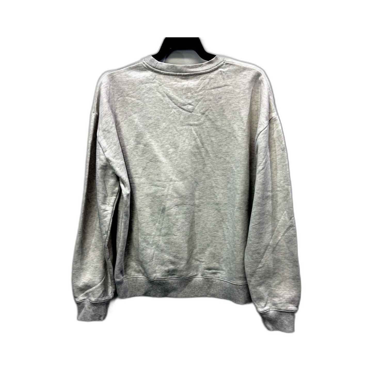 Huffer Womens Pullover Sweatshirt Crew Neck Comfortable Cotton Casual White Sz 8