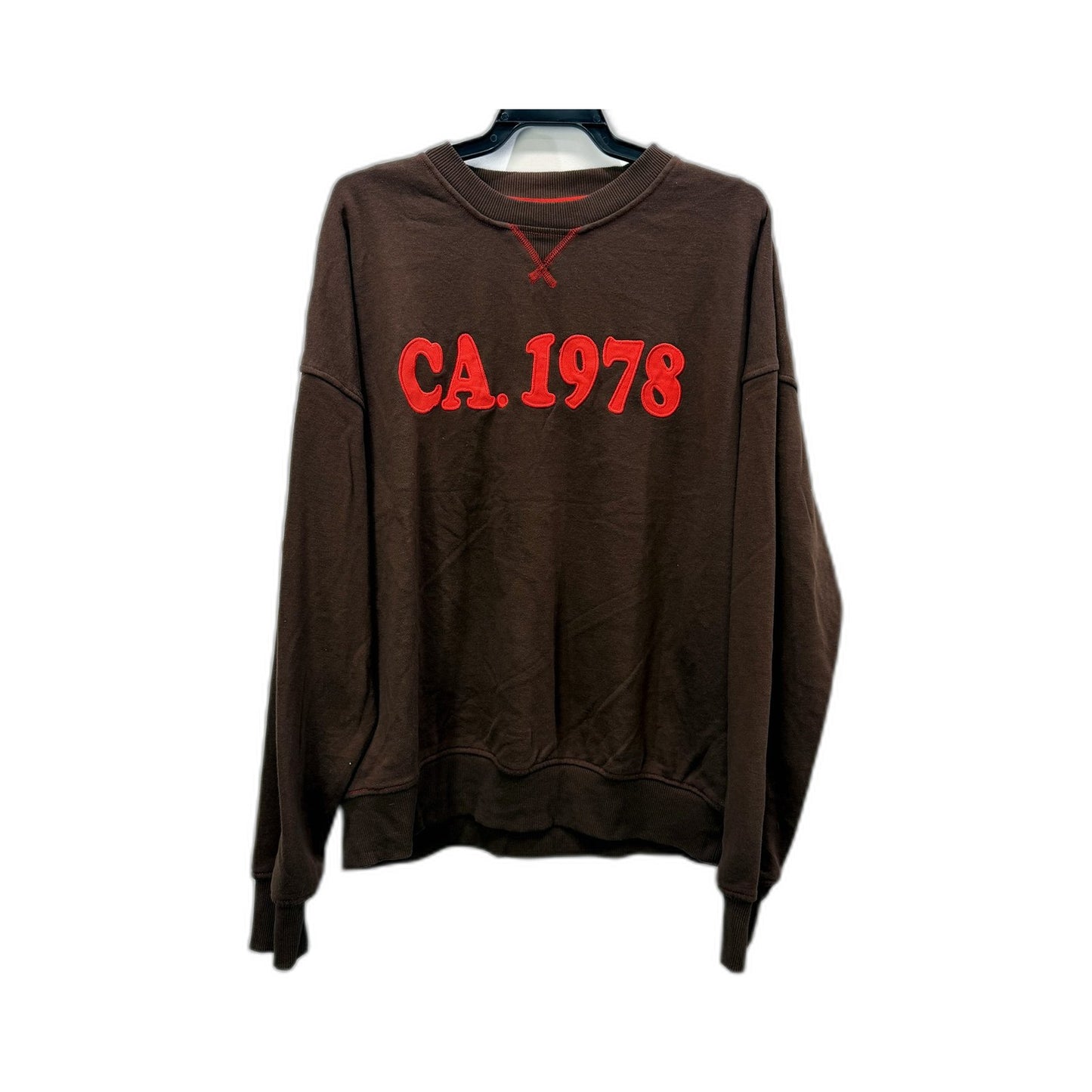 Cotton On Womens 1978 Brown Pullover Sweatshirt Size L
